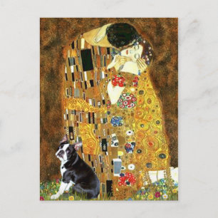 The Kiss - Boston Terrier #4 Postkarte