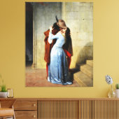The Kiss - Francesco Hayez Il Bacio  Leinwanddruck (Insitu (Wohnzimmer))