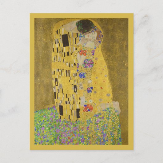The kiss - Gustav Klimt Postkarte (Vorderseite)