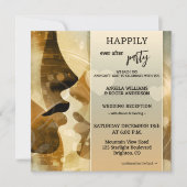 The Kiss Happily Ever After All in One Wedding Einladung (Vorderseite)