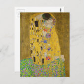 The Kiss (Lovers) von Gustav Klimt (1908-1909) Postkarte (Vorne/Hinten)