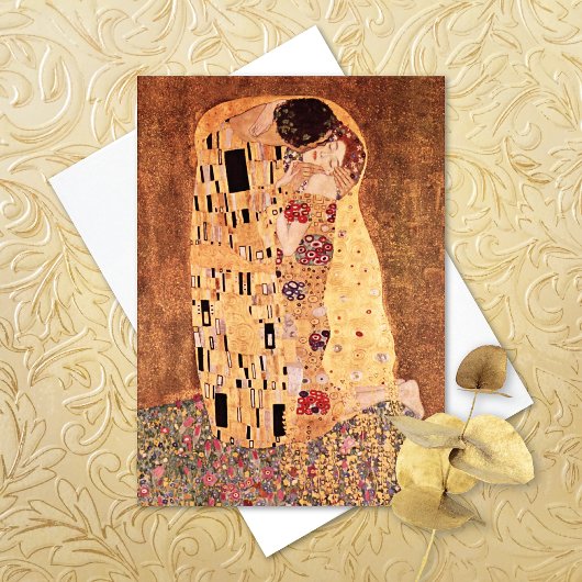 The Kiss Painting Gustav Klimt Karte