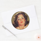 The Kitsch Bitsch : Button-Up Portraits Runder Aufkleber (Umschlag)