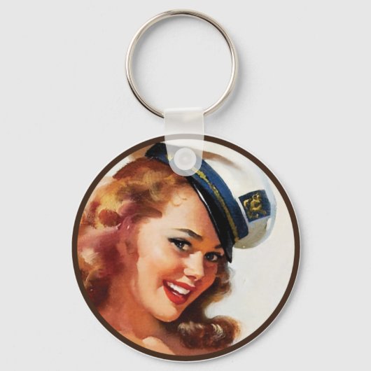 The Kitsch BItsch : Button-Up Portraits Schlüsselanhänger (Vorderseite)