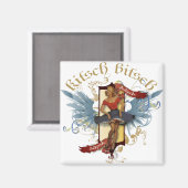 The Kitsch Bitsch : Dancing Doll Tattoo Button Up Magnet (Vorderseite/Rückseite)