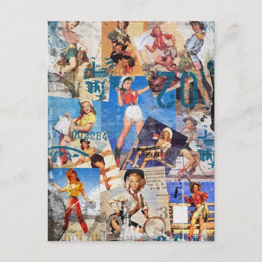 The Kitsch Bitsch : Destroyed Cowgirl Button Ups N Postkarte (Vorderseite)