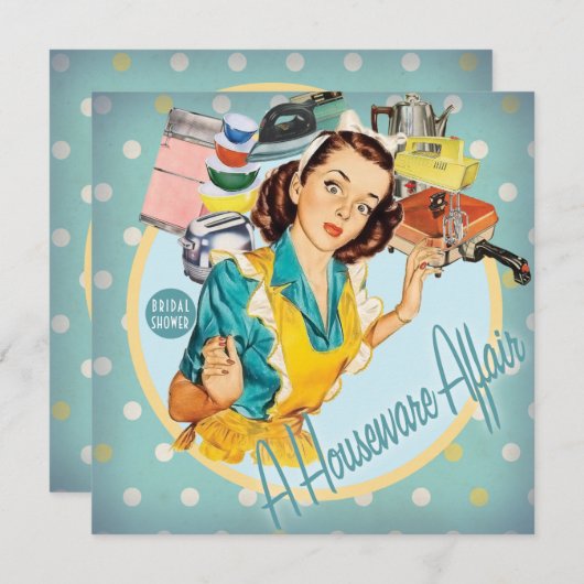 The Kitsch Bitsch: Eine Bridal Showe über eine Hau Einladung (Vorne/Hinten)