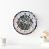 The Knife Grinder or Principle of Glittering Große Wanduhr (Zuhause)