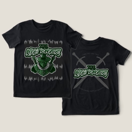 The Knight Rangers 2024-2025 Season T - Shirt Boys (Design Vorderseite & Rückseite)