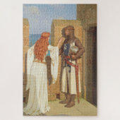 The Knight's Shadow (von Edmund Blair Leighton) Puzzle (Vertikal)