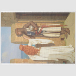 The Knight's Shadow (von Edmund Blair Leighton) Seidenpapier