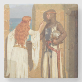 The Knight's Shadow (von Edmund Blair Leighton) Steinuntersetzer