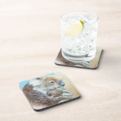 "The Koala cuddle", feine Art set of 6 Coasters Untersetzer (Rechte Seite)