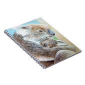 "The Koala cuddle"-Portrait mit einem schönen Kuns Notizblock (Rechte Seite)