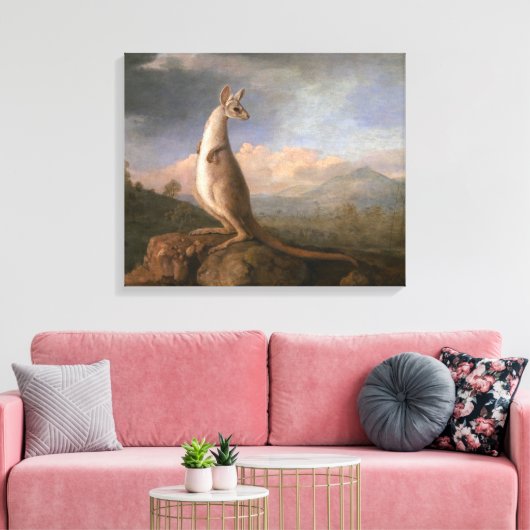 The Kongouro from New Holland by George Stubbs Leinwanddruck (Insitu (Wohnzimmer))