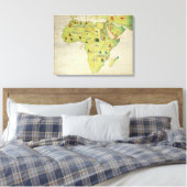 The Kontinent of Africa Leinwanddruck (Insitu (Schlafzimmer))