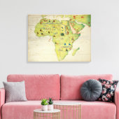 The Kontinent of Africa Leinwanddruck (Insitu (Wohnzimmer))