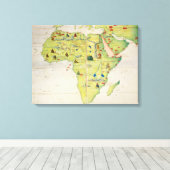The Kontinent of Africa Leinwanddruck (Insitu (Holzboden))