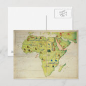 The Kontinent of Africa Postkarte (Vorne/Hinten)
