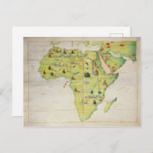 The Kontinent of Africa Postkarte (Vorne/Hinten)