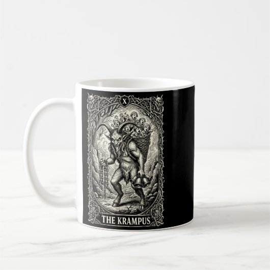 The Krampus Tarot Card Goth Witchy Black Pajamas C Kaffeetasse (Links)