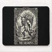 The Krampus Tarot Card Goth Witchy Black Pajamas C Mousepad (Vorne)