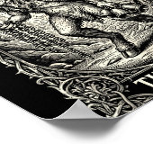 The Krampus Tarot Card Goth Witchy Black Pajamas C Poster (Ecke)