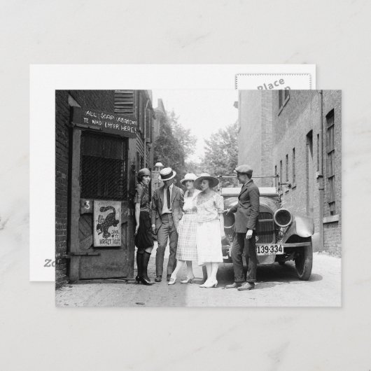 The Krazy Kat Speakeasy, 1921 Postkarte (Vorne/Hinten)