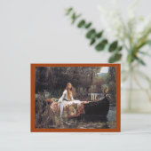 The Lady of Shallot Postcard Postkarte (Stehend Vorderseite)