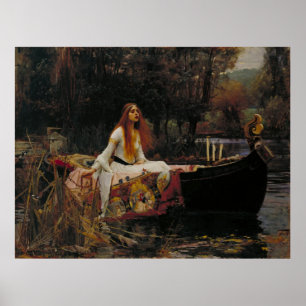 The Lady of Shalott - 1888 John William Waterhouse Poster