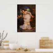 The Lady of Shalott Looking at Lancelot Poster (Küche)