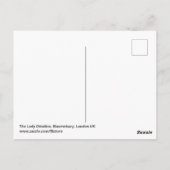 The Lady Ottoline, Bloomsbury, London UK Postcard Postkarte (Rückseite)