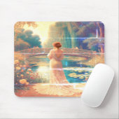 The Lady Standing Beside the Lake on a Mousepad (Mit Mouse)