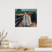 The Ladys On the Bridge (1903) von Edvard Munch Poster (Küche)