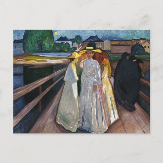 The Ladys On the Bridge (1903) von Edvard Munch Postkarte (Vorderseite)