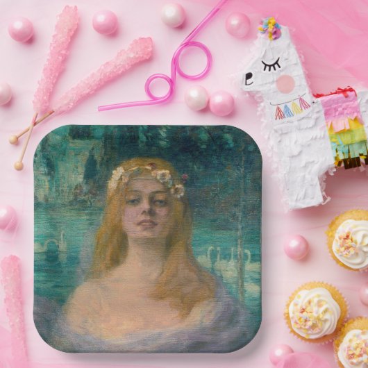 The Lake Fairy Princess (von Kimon Loghi) Pappteller (Party)