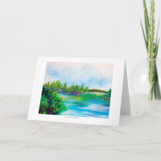 The Lake GREETING CARD Karte (Vorderseite)