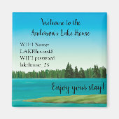 The Lake House Magnet Vacacation Rental Wifi Passw (Vorne)