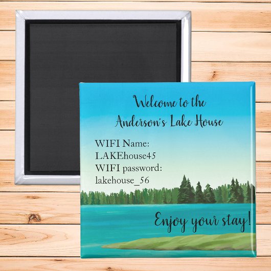 The Lake House Magnet Vacacation Rental Wifi Passw