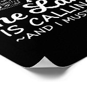 The Lake Is Calling And I Must Go Funny Boating  Poster (Ecke)