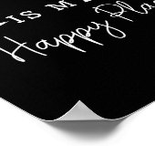 The Lake Is My Happy Place Camping Fishing Boating Poster (Ecke)