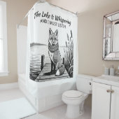 The Lake Is Whispering Duschvorhang (Beispiel)