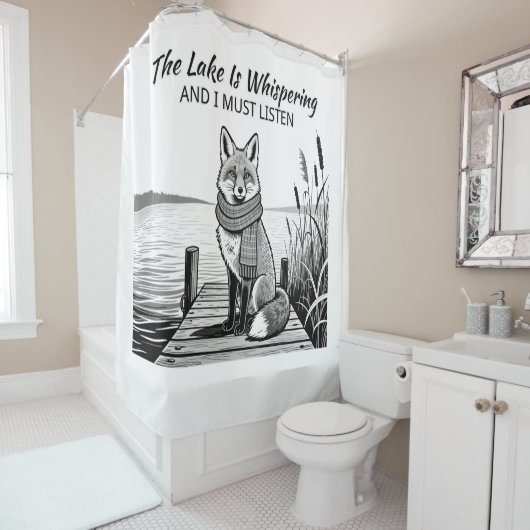 The Lake Is Whispering Duschvorhang (Beispiel)