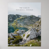 The Lakes of Covadonga, Asturias, Spain travel Poster (Vorne)