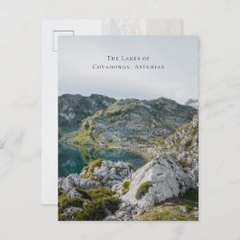 The Lakes of Covadonga, Asturias, Spain travel Postkarte