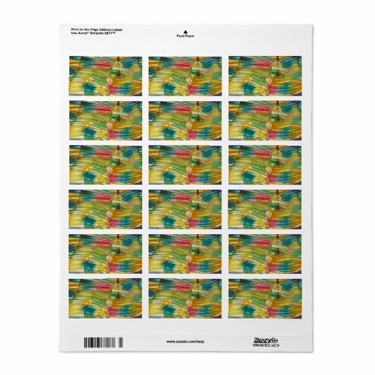 The Lamb, 1920 von Paul Klee Adressaufkleber (Vorne)