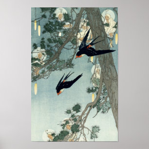 The Land of the Bluebird by Bertha Lum Poster