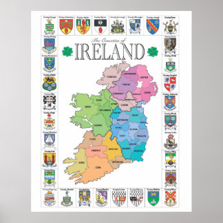 The Landkreises of Ireland Poster