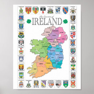 The Landkreises of Ireland Poster