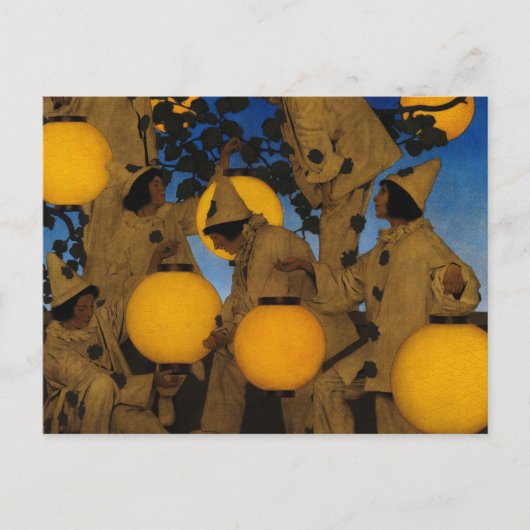 The Lantern Bearers, 1908 von Maxfield Parrish Postkarte (Vorderseite)